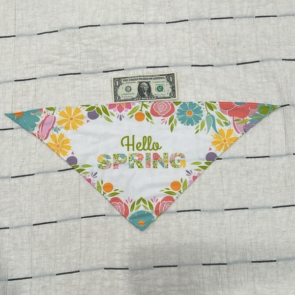 Cute Bandanna for a puppy excellent for Spring and Easter - Picture 2 of 3